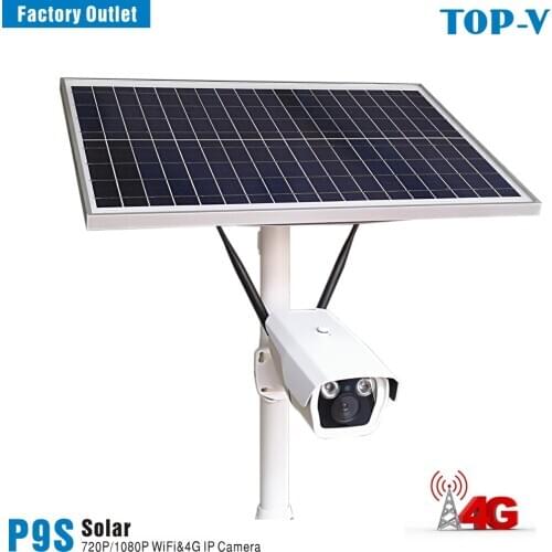 CCD Solar 1080p camera 50W outdoor wireless solar power security ip camera WIFI