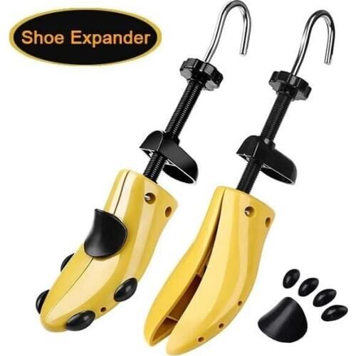 Adjustable Men Womens Plastic Shoe Stretcher Durable Black Shoes Holder For Boots Shoe Expander Extender Support Keeper