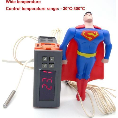 Relay output 30A 10A LED temperature controller oven with High temperature sensor