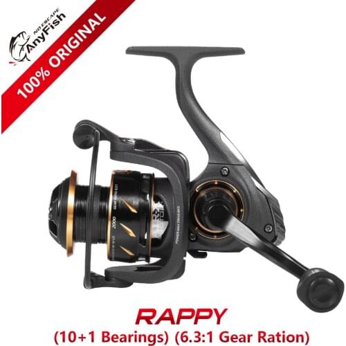 Anyfish RAPPY Spinning Fishing Reel 2000/3000/4000/5000/6000 model 10+1bearings Max drag 6kg/8kg Gear ratio 6.3:1 reel fishing
