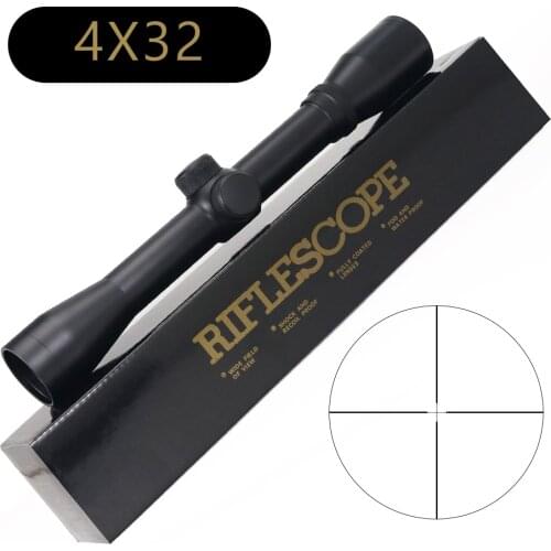 Tactical 4X32 Hunting Rifle Scope Wire Rangefinder Reticle Crossbow or Mil Dot Reticle Riflescope Tactical Optics Sights