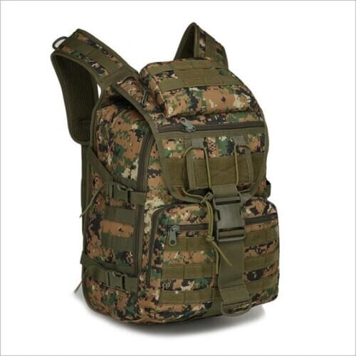 40L Tactical Molle Backpack Military Army Backpack Camping Hiking Fishing Hunting Rucksack Outdoor Sports Camouflage Nylon Bag