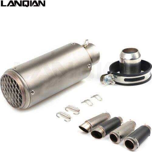 Universal Motorcycle Carbon Fiber Exhaust Pipe Exhaust Muffler For Suzuki GSX1300R Hayabusa GSXR 600 750 1000 K3 K4 K5 K6 K7 K8