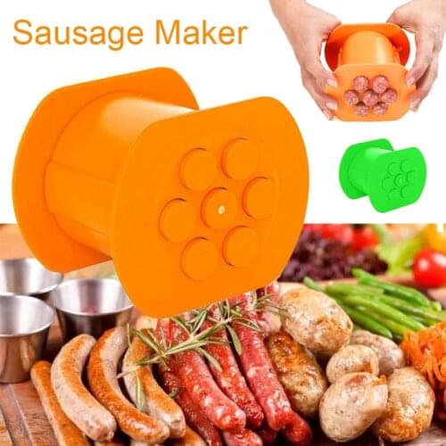 Meat Sausage Maker Hot Dog Hand Operated Sausage Handmade Gadget Tool Kitchen Supplies Grinding Machine 2 Colors