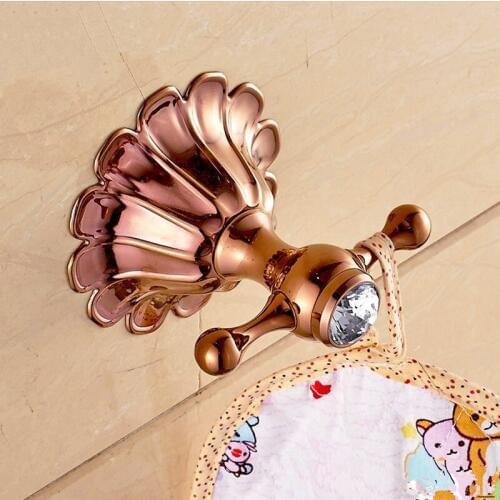 Vidric Oil bubbed Bronze Robe Hooks Wall Hook brushed double Clothes Hanger Towel Hooks clothes hooks Bathroom Accessories