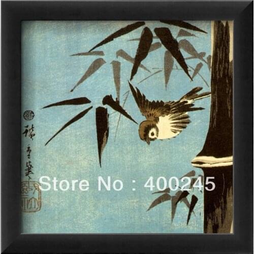 High quality art oil painting animal birds Japanese art Decorative painting Hand painted Untitled by Ando Hiroshige Free Shippin