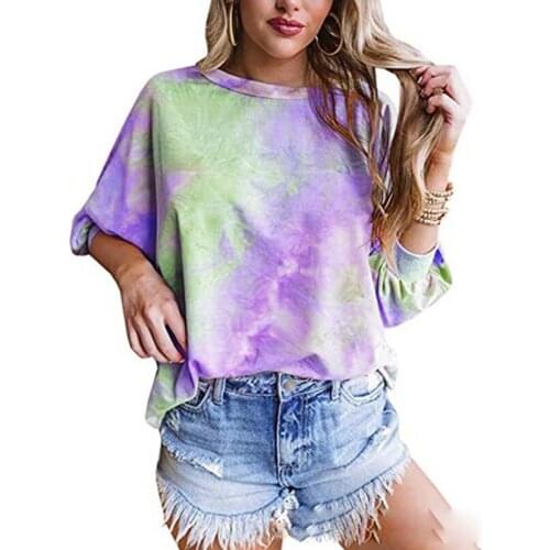 2021 Summer T-shirts Women Short Sleeve O-neck Tops Woman Tshirts Female Printed Girls All-match Loose T-shirt