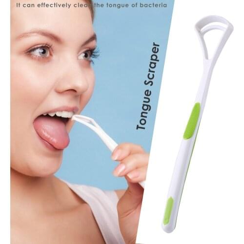 1PC Tongue Brush Tongue Scraper Cleaner Dental Oral Care Tongue Brush Tongue Cleaning Tools Mini Portable Keep Fresh Breath Tool