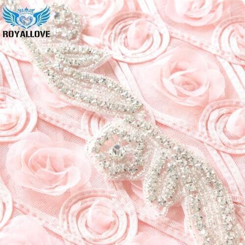 10 Yards rhinestone flower chain yard trims butterfly crystal applique for costume coat shoes bag crafts garment decoration trim