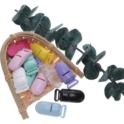 100 Safe Plastic Pacifier Clips 15MM Baby Pacifier Clip Personalized Pacifier Clip Color Soother Holder