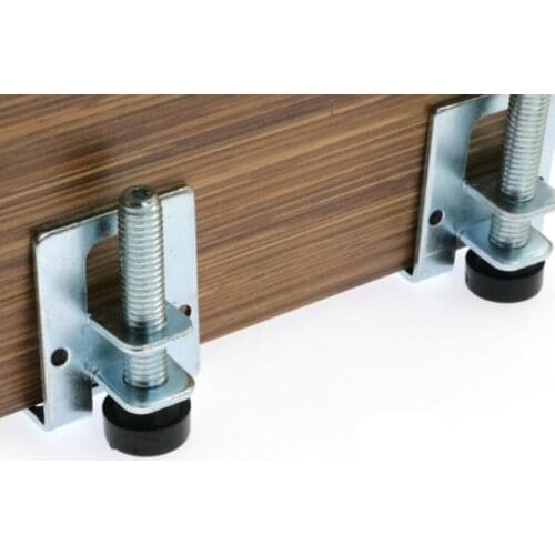 4pcs 0-5cm Screw furniture adjustable cabinet legs steel Table Sofa Metal Leveling Feet Corner Bracket Floor protection Hardware
