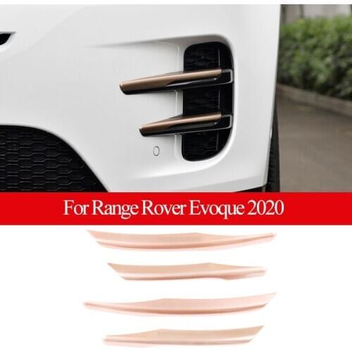 ABS For Land Rover Range Rover Evoque 2019-2020 Car Front Fog Lamp Frame Trim Exterior Decoration Accessories