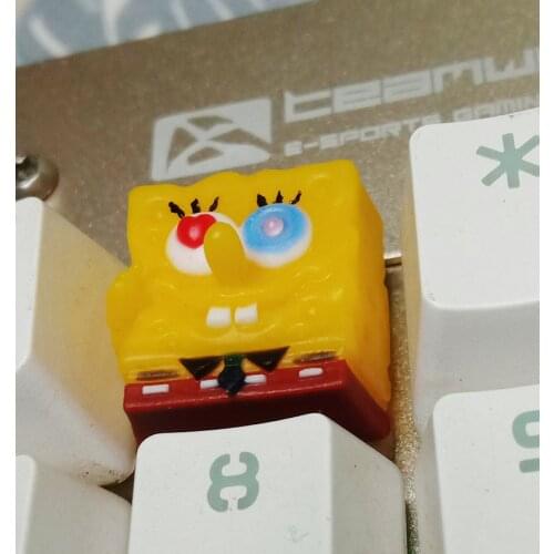 Gaming Accessories Keycap Personality Design Cartoon Axis Keyboard Gift Keyboard Keycaps Resin Keycap 1pc