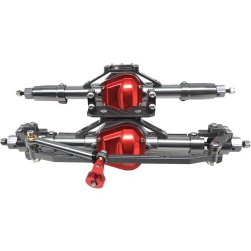 RC Car CNC Metal Front And Rear Axle With Arm CNC Machined For 1:10 AXIAL SCX10 RC4WD Rc Crawler Car