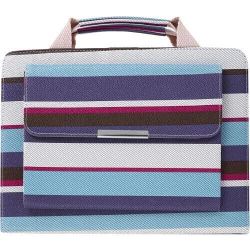 Auto Sleep / Wake Up Shell For IPad Pro 11 Case 2020 Fashion stripe Handbag PU Leather Tablet Protective Cover Stand Funda+pen