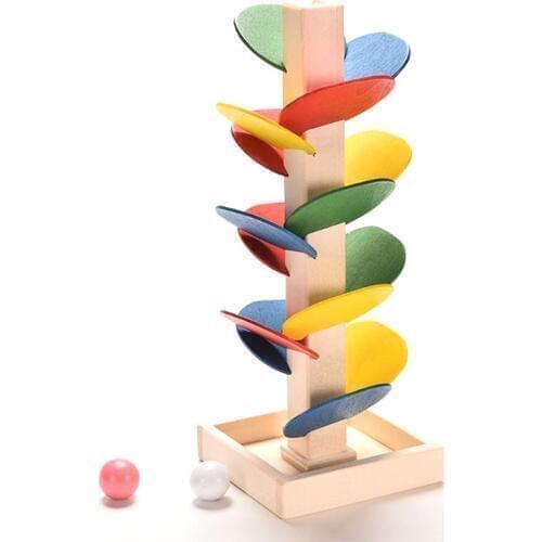 Wooden Tree Marble Ball Run Track Game Children Kids Wooden Memory Match Stick Chess Game Educational Toys Gift