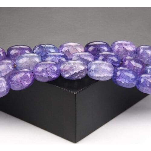 Violet Purple Color Cylinder Beads Veins Agates Beads For Jewelry DIY Handmade Bracelet Earrings Necklace Accessories 10x14mm