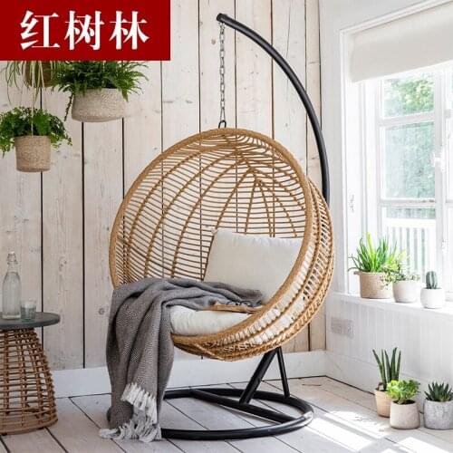 Indoor Swing Glider Household Single Rattan Birds Nest Hanging Basket B & B Outdoor Balcony Cradle Furniture