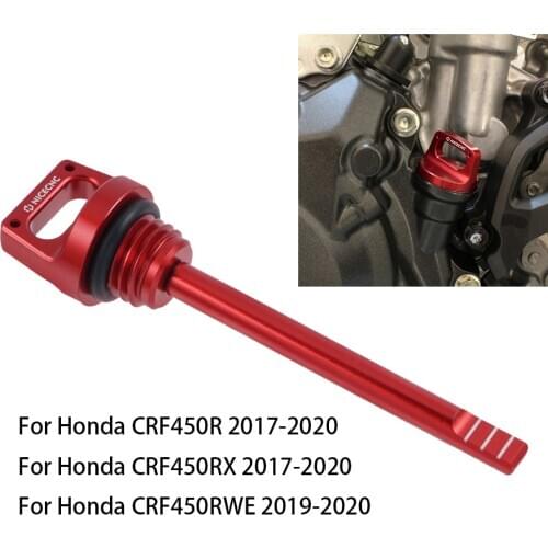 Engine Oil Dipstick Filler Cap Cover For Honda CRF450R CRF450RX 17-20 2018 CRF450RWE 19-20 CRF 450R 450RX 450RWE Accessories