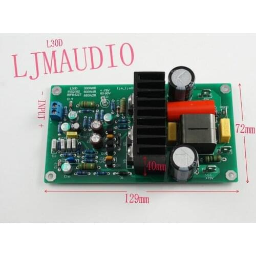 L30D Digital Audio Amplifier IRS2092S IRFB4227 300-850W Mono Sound Amplifiers Finished Board