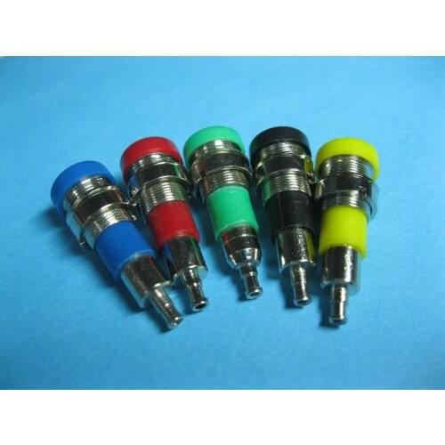 28mm Brass Banana Jack For 4mm Banana Plug Nickel plated 5 Colors 200 Pcs Per Lot Hot Sale High Quality