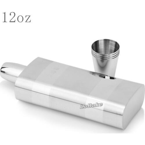 LoBake Flat Flasks Metal