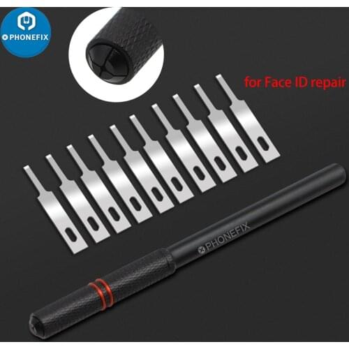 Metal Scalpel Knife Blades Face ID Dot Matrix Repair Blade Set for iPhone X XR XS MAX11 Pro Max Face Lattice Maintenance Tools