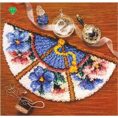 Latch hook rug kits karpet Handmade carpet Knitting needles cross-stitch Carpet embroidery sets embroidery stitch thread Flower