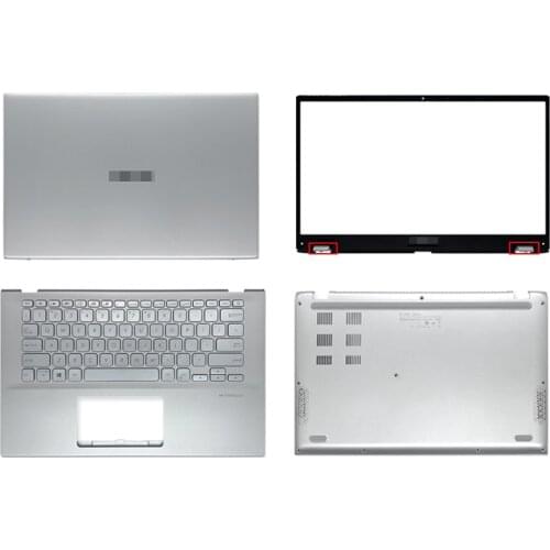New Laptop LCD Back Cover/Front Bezel/Palmrest/Bottom Case Top Case For ASUS VivoBook 14 X412 V4000F 14 inch Silver Grey Blue