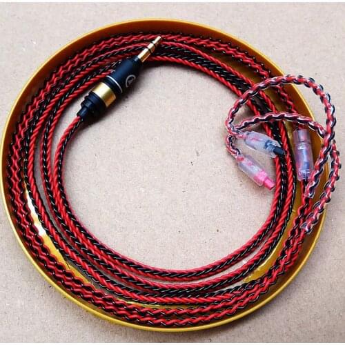 New 8N Earphone A2DC Cable MMCX for Shure SE215 SE535 846 for Sennheiser IE80 IE8 IE8I 0.78mm A2DC TF10 ZS3 IM50 Hand Made Wire