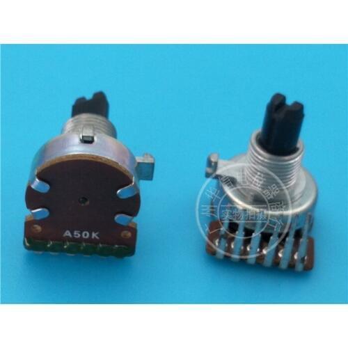 Original new 100% 161 type inner leg double potentiometer A50K 6pin handle long 15MMF (SWITCH)