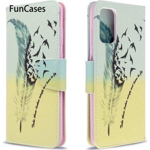 Sun Flower Plastic Cases For coque Samsung S20 Plus Transparent sFor Samsung hoesje S20+ Capa PU Leather Phone Case Cover galsxe