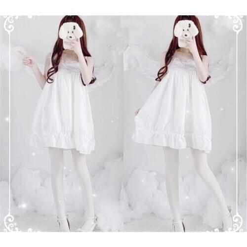 Princess Sweet Lolita Dress Vintage Lace Sexy Victorian Dress Kawaii Girl Gothic Lolita Jsk Loli Cosplay D368