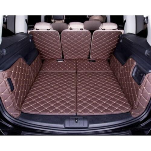 Custom 3D Waterproof Boot Carpets Non Slip Car Trunk Mats for Volkswagen Sharan 7seats