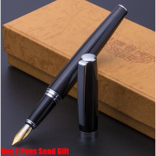 Hero 382 Brand Metal Fountain Pen Office Executive Luxury Signature Writing Pen Buy 2 Pens Send Gift