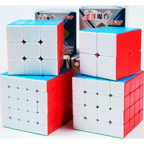 Shengshou Legend 2x2 3x3 4x4 5x5 Stickerless Magic-Cube Game Professional Puzzle Rotating Smooth Cubos Magicos Toys for Children
