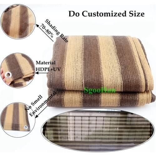 Sunshade Net HDPE Anti-UV Balcony Sun-proof Safety Net Garden Succulent Plant Greenhouse Sun Shading Net Swimming Pool Cover