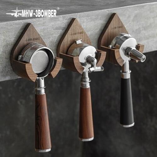 MHW-3BOMBER Droplet Portafilter Holder Storage SolidWood Barista Tools Coffee Accessories Reusable Breville Delonghi Lamarzocco