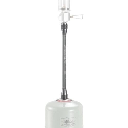 Outdoor Camping Lamp Extension Tube Extender Rod Cooking Stove Gas Canister Converter Pole Switch Tool