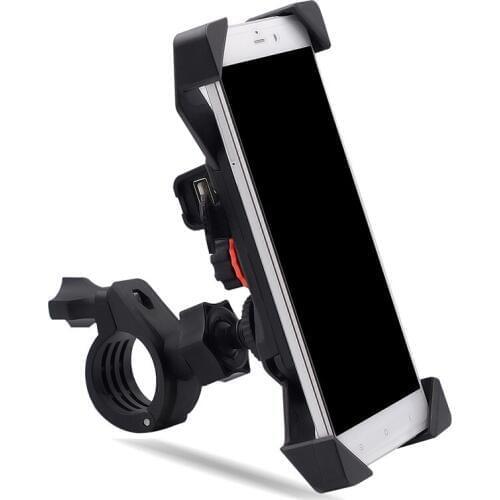 Universal Bike Motorcycle HandleBar Rail Mount Cell Phone Holder Scooter Rear View Mirror Mount Holder for 4-7 inch Cell Phones