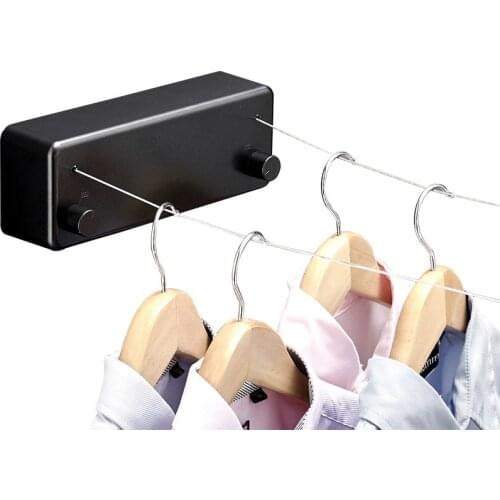 Retractable Clothesline Indoor Outdoor Laundry Hanger Clothes Dryer Organiser Clothes Drying ABS Rack Rope Bathroom Accessories