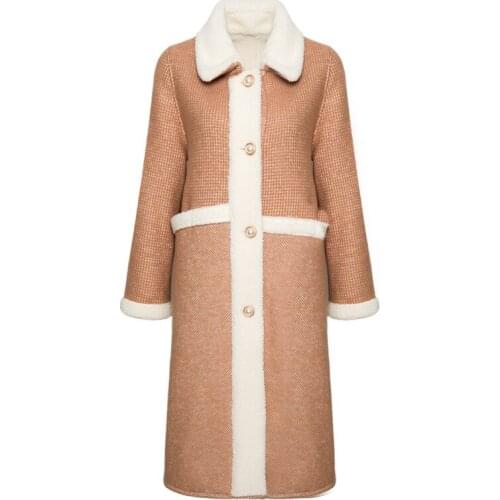 Winter Coat Women Long Warm Cashmere Long-sleeved Cardigan Jacket Coat Elegant Fashion Female Student Trend Jacket