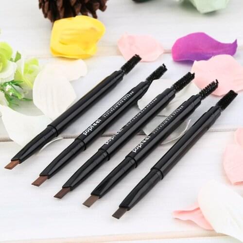 1pc Ladies Waterproof Double Head Makeup Automatic Eyebrow Pencil with Eye Brows Brush Makeup Cosmetic Beauty Tools Best Selling