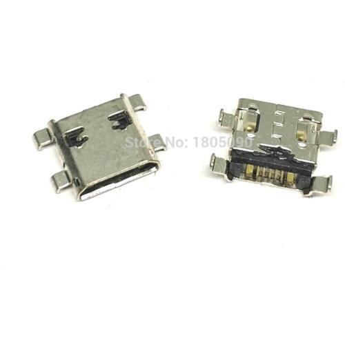 10pcs Mini micro USB Connector Charging Port Power Heavy plate 7pin Jack For Samsung S3 S4 Mobile USB Connector Micro USB Socket
