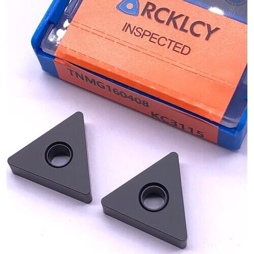 10pcs RCKLCY TNMG160408 MA KC3115 Tungsten carbride inserts cnc turning tool holder lathe cutter Processing cast iron