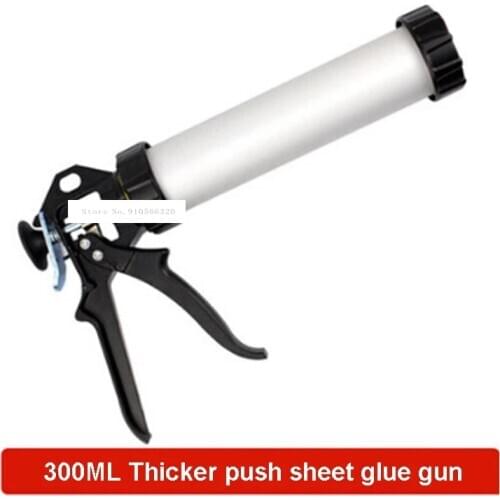 300ML Dual-use Glass Glue Gun C20512 Barrel Type Soft Silicone Gun Manual Thickening Aluminum Alloy Structure Glue Gun Hot Sale
