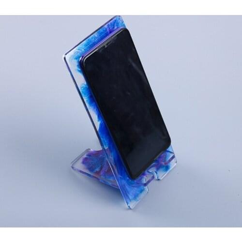 Ating animal mould baking tool1 Set Cellphone Bracket Holder Crystal Epoxy Resin Mold Handmade Mobile Phone Stand Silicone Mould