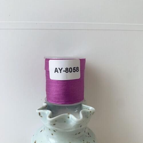 AY-8058 A Roll Wholesale 2mm-36mm 100% Pure Silk Embroidery Ribbons Handcraft Supply Double Faced Thin Taffeta Silk Ribbon