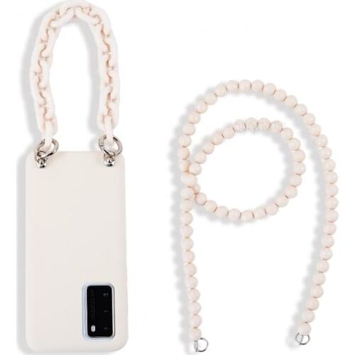 Crossbody Case For OPPO Reno 5 Pro 4Z 4 SE Find X3 Lite Realme 8 7 6 x7 5 Pro C11 A52 A72 Necklace Lanyard Liquid Silicone Cover