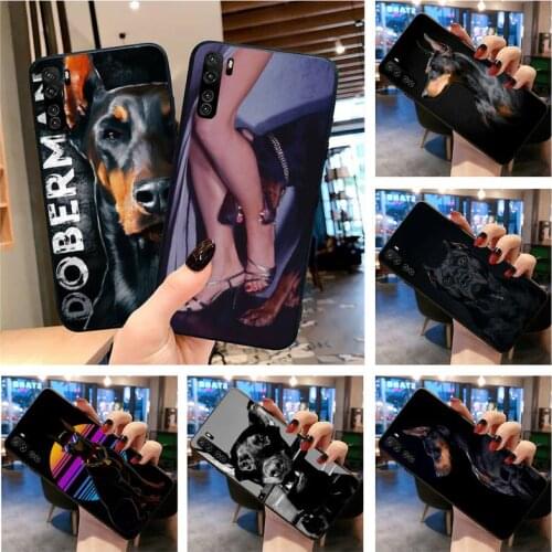 Dog Doberman Phone Case for Huawei P20 P30 P40 lite E Pro Mate 40 30 20 Pro P Smart 2020 P10